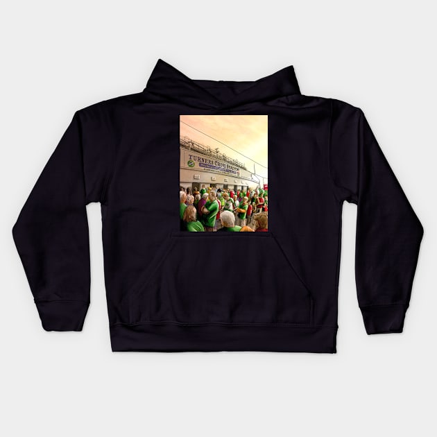 Turners Cross Match Day  Cork City FC League of Ireland Football Print Kids Hoodie by barrymasterson